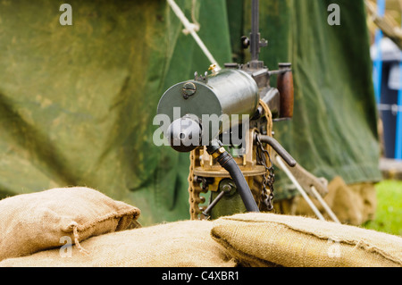 Vickers water-cooled medium machine gun Stock Photo