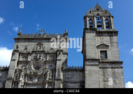 Basílica de Santa Maria la Mayor, Pontevedra, Galicia, Spain Stock Photo