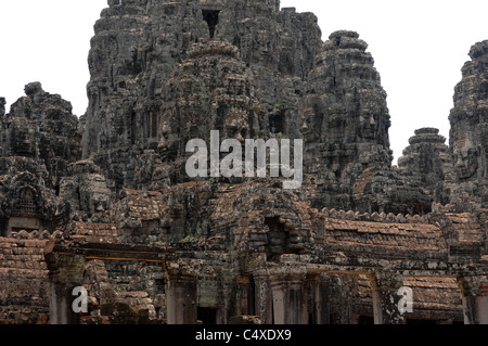 Temple of Bayon, Angkor, Wat, Cambodia. Stock Photo