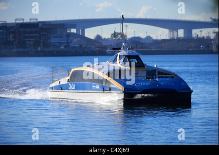 Brisbane Citycat ferry Queensland Australia Stock Photo