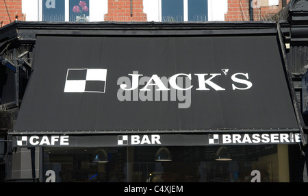 Jacks cafe bar brasserie. Salusbury Road Queens Park London north west London UK Stock Photo