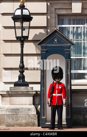 Royal Guard on sentry duty at the advanced gate. Windsor Castle ...