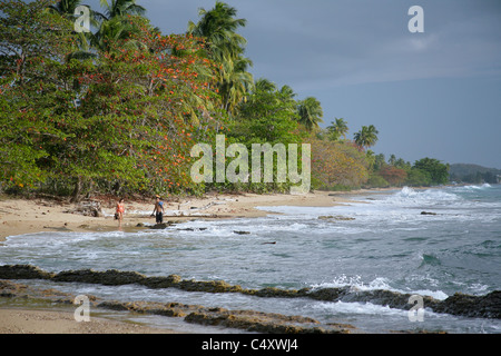 Beach scene in Puerto Rico Stock Photo