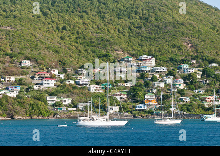 Port Elizabeth Bequia, St. Vincent & The Grenadines. Stock Photo
