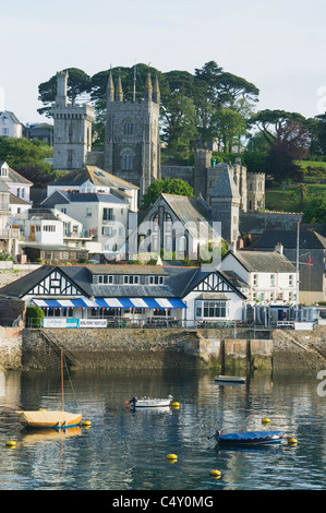 Fowey, attractive village on the Cornish coast, Cornwall, England Stock Photo