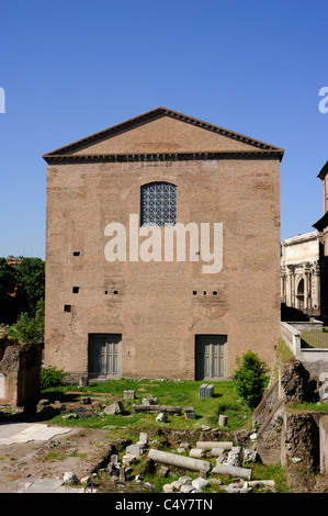 Italy, Rome, Roman Forum, Curia Julia building, ancient roman senate Stock Photo