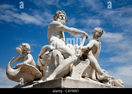 Paris -  statue from Tuileries garden Stock Photo