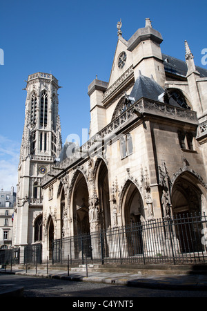 Paris - Saint Germain-l'Auxerrois gothic church Stock Photo