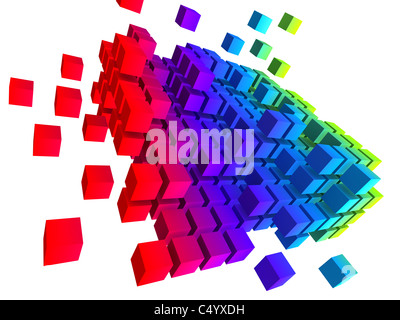 Abstract cubes Stock Photo