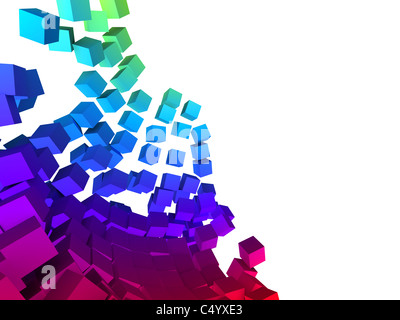 Abstract cubes Stock Photo