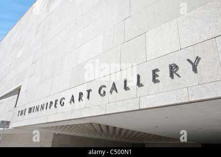 The Winnipeg Art Gallery is pictured in Winnipeg Stock Photo