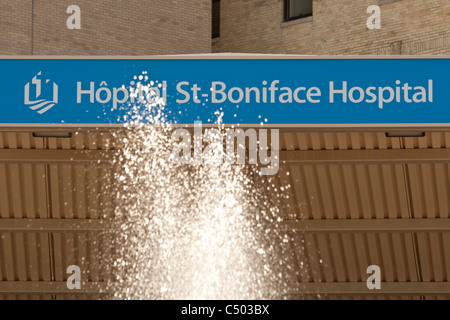 Hopital Saint Boniface Hospital is pictured in Winnipeg Stock Photo