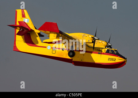 Greek Air force Canadair CL-415GR fire fighting plane photographed in Israel December 2010 Stock Photo