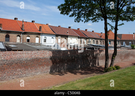 The former workers' quarters, Le Grand Hornu, monument of the Industrial Age, Hornu, Belgium, Europe Stock Photo