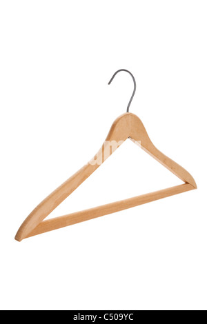 Clothes Hanger with white background Stock Photo