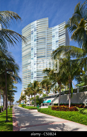 Miami Beach Marina condos Stock Photo