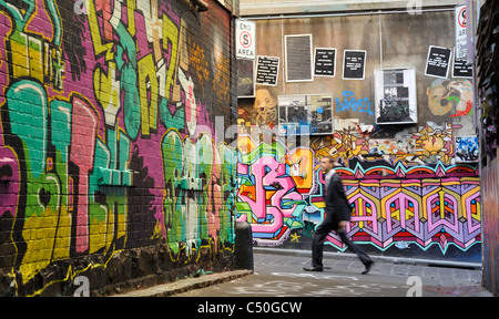 Graffiti Art in Melbourne Central Business District Stock Photo - Alamy