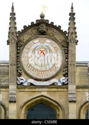 The sundial designed by Christopher Wren at All Souls College in Oxford Stock Photo