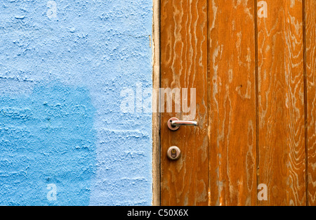 Detail of a house in the town of Sortland, Norway Stock Photo