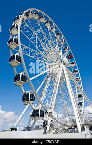 Large wheel for tourists on the seafront at Weston Super Mare Somerset England UK Stock Photo