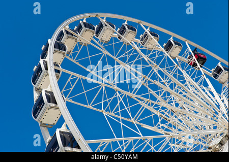 Large wheel for tourists on the seafront at Weston Super Mare Somerset England UK Stock Photo