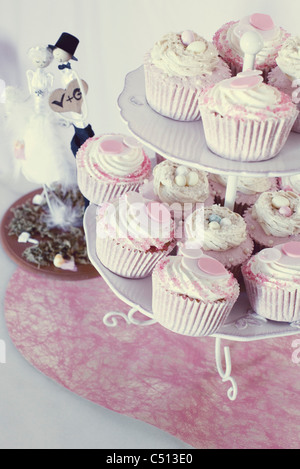 Wedding cupcakes Stock Photo