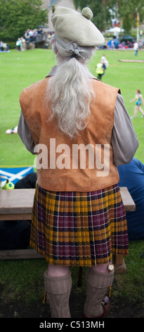 Portrait of a Highland Gentleman in Full Dress Stock Photo