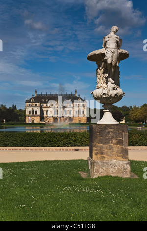 Palais im Großen Garten Dresden | palace in the grosse garten park Dresden Stock Photo