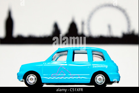 Official London Olympics souvenir model taxi by Corgi: EDITORIAL USE ONLY Stock Photo