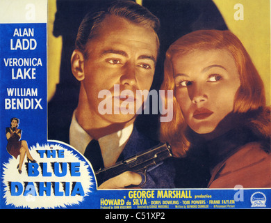 THE BLUE DAHLIA 1946 Paramount film with Alan Ladd, Veronica Lake and William Bendix screenplay by Raymond Chandler Stock Photo