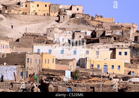 El Qorna village at Luxor Stock Photo