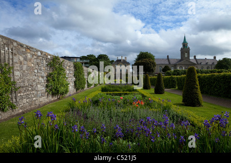 The renovated gardens in the grounds of the Royal Hospital, now the Irish Museum of Modern Art, Dublin City, Ireland Stock Photo