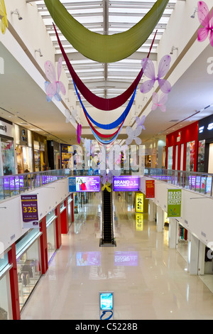 The interior decor of the Dubai Outlet Mall in Dubai, UAE. Stock Photo
