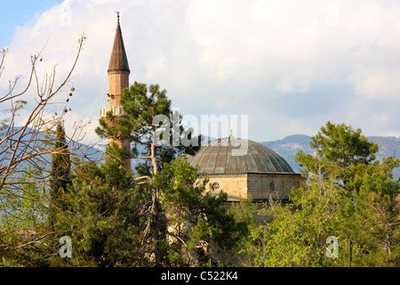 Sueleymaniye Mosque of the Historical Castle, Alanya, Turkey Stock Photo