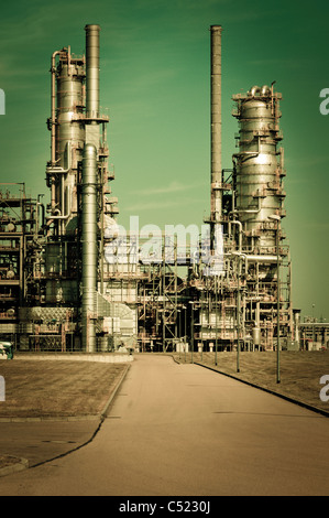 Leuna Works chemical plant, Leuna, Saxony-Anhalt, Germany, Europe Stock Photo