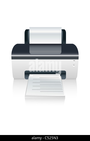 Office copier vector. Printer paper and office equipment supplies ...