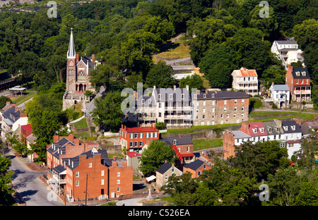 Harpers Ferry in Jefferson County, West Virginia, USA Stock Photo