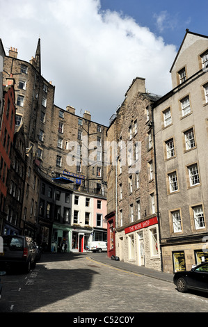 West Bow, leading up to Victoria Street, Edinburgh Stock Photo
