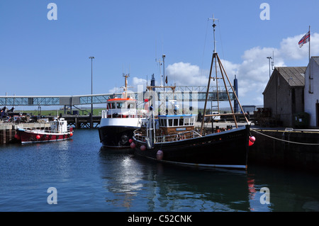 Stromness harbour on Mainland, Orkney, Scotland. Stock Photo