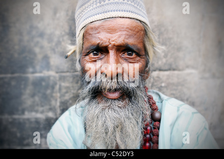 Sufi Fakirs (Muslim holy man) at the annual Urs (death anniversary) of the Sufi saint Moinuddin Chisti Stock Photo