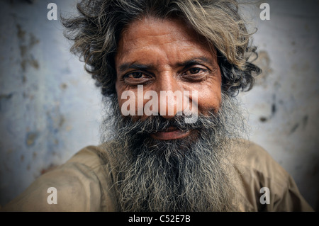 Sufi Fakirs (Muslim holy man) at the annual Urs (death anniversary) of the Sufi saint Moinuddin Chisti Stock Photo