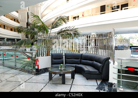 Lobby interior at luxury hotel, Tenerife island, Spain Stock Photo