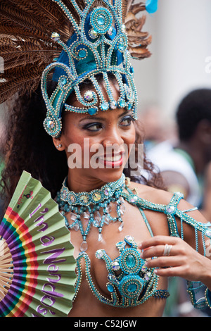 Colourful characters attending London's Gay Pride 41 years. Anniversary Parade - London 2nd.July 2011 Stock Photo