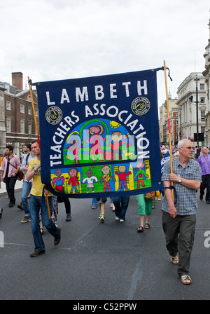 Demonstration against public sector cuts.  Photo by Gordon Scammell Stock Photo