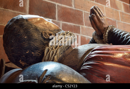 Splendid tomb of Richard Onslow in Shrewsbury Abbey. Stock Photo