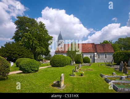 St. Peter and St. Paul Church, Exton, Hampshire, England. Stock Photo