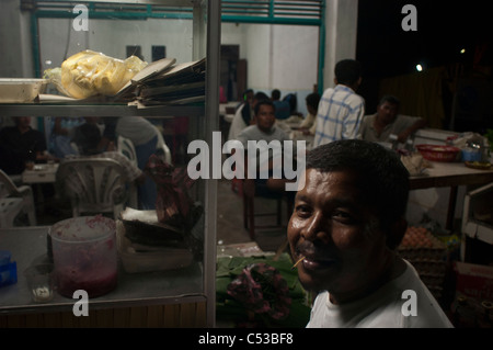 A re-opened food stall after the earthquake and tsunami in Banda Aceh, Indonesia. Stock Photo