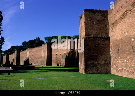 Italy, Rome, Aurelian Walls, ancient roman wall Stock Photo