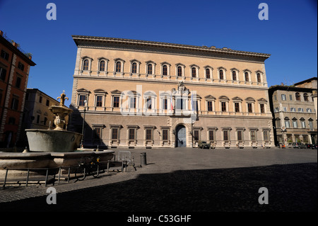 Italy, Rome, Piazza Farnese, Palazzo Farnese Stock Photo