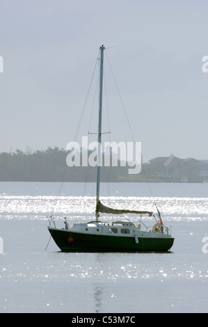 Indian River Lagoon IRL Martin County, Jensen Beach sailboat Stock Photo